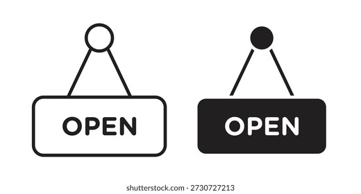 Iconos abiertos para el diseño. Trazo fácilmente editable. Diseño plano moderno.