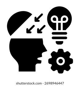 Open Innovation Icon Element For Design And Vector