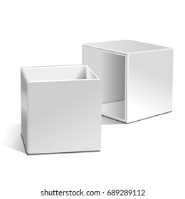 An open jewelry box. Vector illustration.