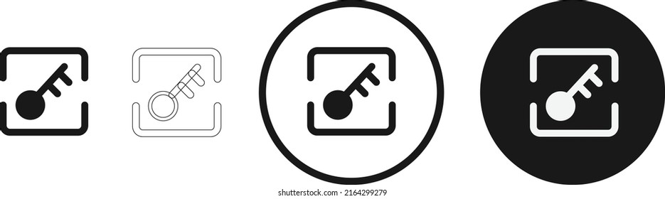 open key icon . web icon set . icons collection flat. Simple vector illustration.