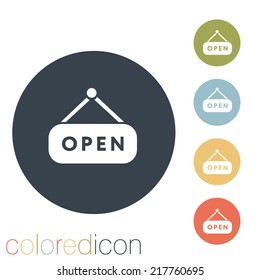 open label sign.