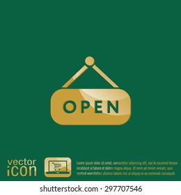 open label sign 