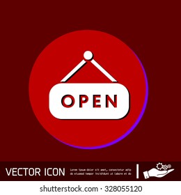 open label sign 