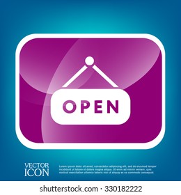 open label sign 