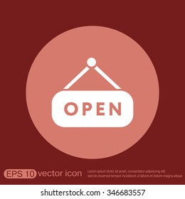 open label sign 