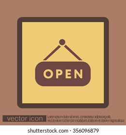 open label sign 