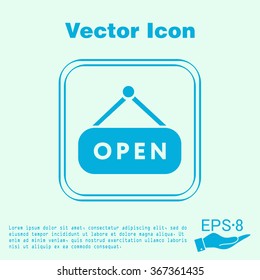 open label sign 