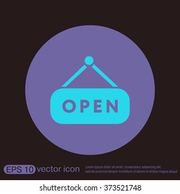 open label sign 