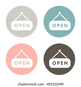 open label sign 