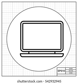 Open laptop icon