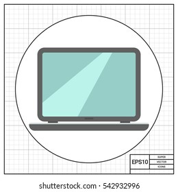 Open laptop icon