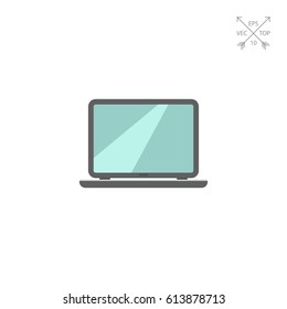 Open laptop icon
