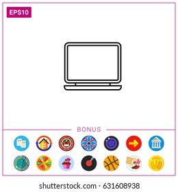 Open laptop icon