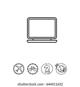 Open laptop icon
