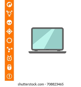 Open laptop icon