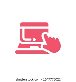 open laptop on white background vector illustration design