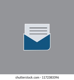 Open letter email alert icon