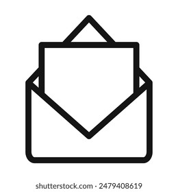 Open Letter Envelope Icon Perfect for Mail and Communication
