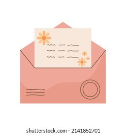 sobre de carta abierta sobre blanco