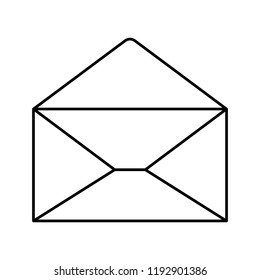 open letter isolated icons