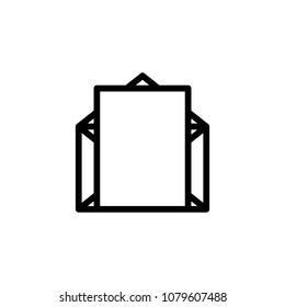 Open letter. line icon. Vector illustration. Eps10