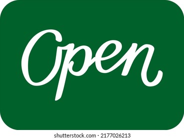 Open lettering sign. EPS 10 vector