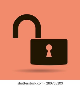 Open lock icon