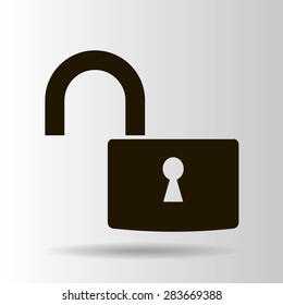 Open lock icon