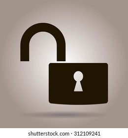 Open lock icon