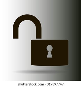 Open lock icon