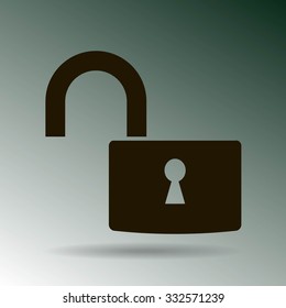 Open lock icon