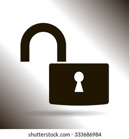 Open lock icon