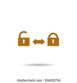 Open lock icon