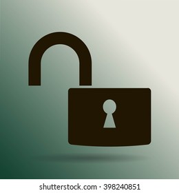 Open lock icon
