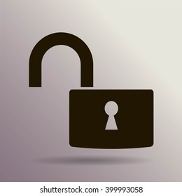 Open lock icon