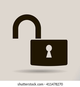 Open lock icon