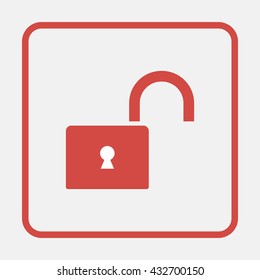 Open lock icon