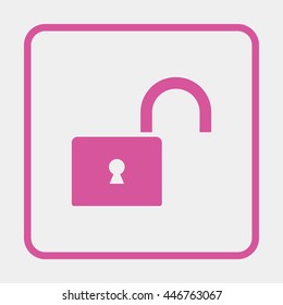 Open lock icon