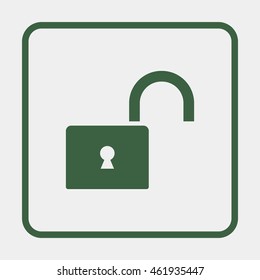 Open lock icon
