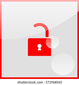 Open lock icon