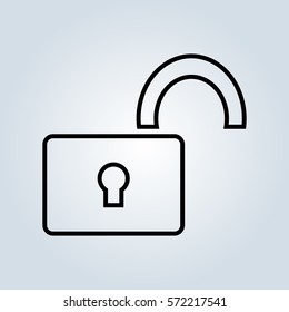 Open lock icon