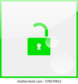 Open lock icon