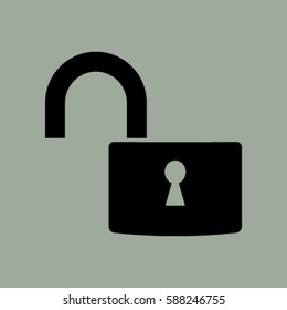 Open lock icon