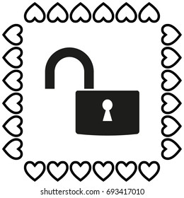 Open lock icon