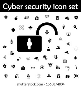 Open lock icon. Cyber security icons universal set for web and mobile