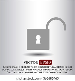 Open Lock icon or symbol