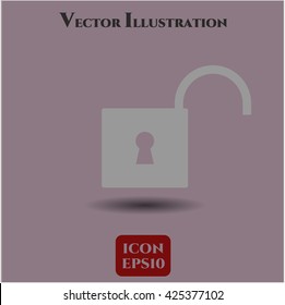 Open Lock icon or symbol