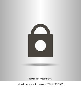 Open lock icon - vector
