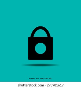 Open lock icon - vector