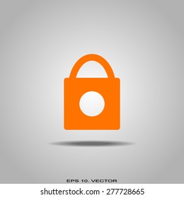 Open lock icon - vector